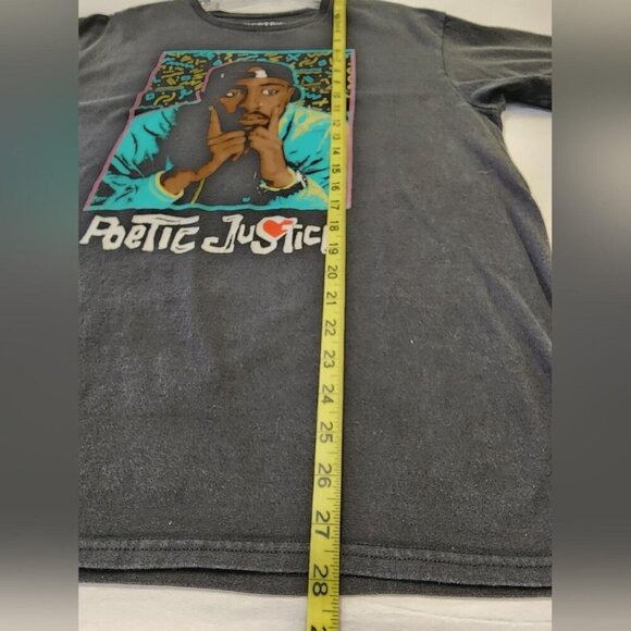 Chemistry Mens Black Poetic Justice Tupac Graphic T-Shirt, Size Large - Picture 6 of 8